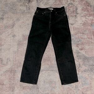 Madewell classic straight jean crop